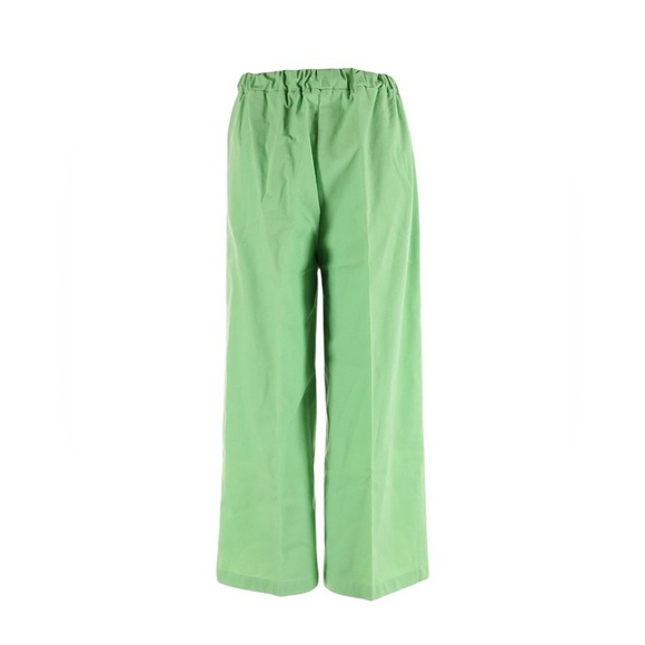Charlie Holiday Green Casual Linen Blend Culottes Pants High Waist Wide Leg Sz 4 - Picture 2 of 4